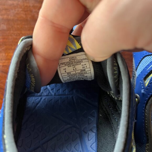 Merrell Capra Rapid Sieve Sport Water Shoe Blue Mesh Sling Back- Sz. 8 - Picture 4 of 8